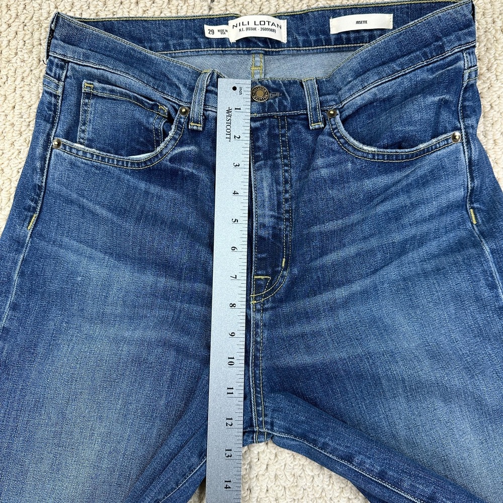 Nili Lotan Jeans Fits Womens 30x32 Classic Wash Josette High Rise 70s Flare Leg - Picture 9 of 16